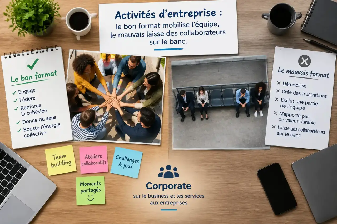 Activités d’entreprise : le bon format mobilise l’équipe, le mauvais laisse des collaborateurs sur le banc