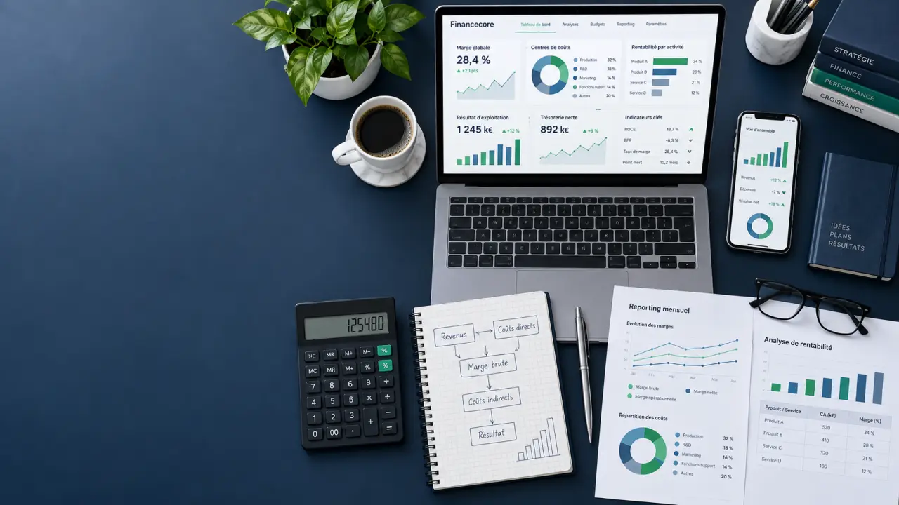 Logiciel de comptabilité analytique Financecore : vérifiez ces fonctions avant de piloter vos marges