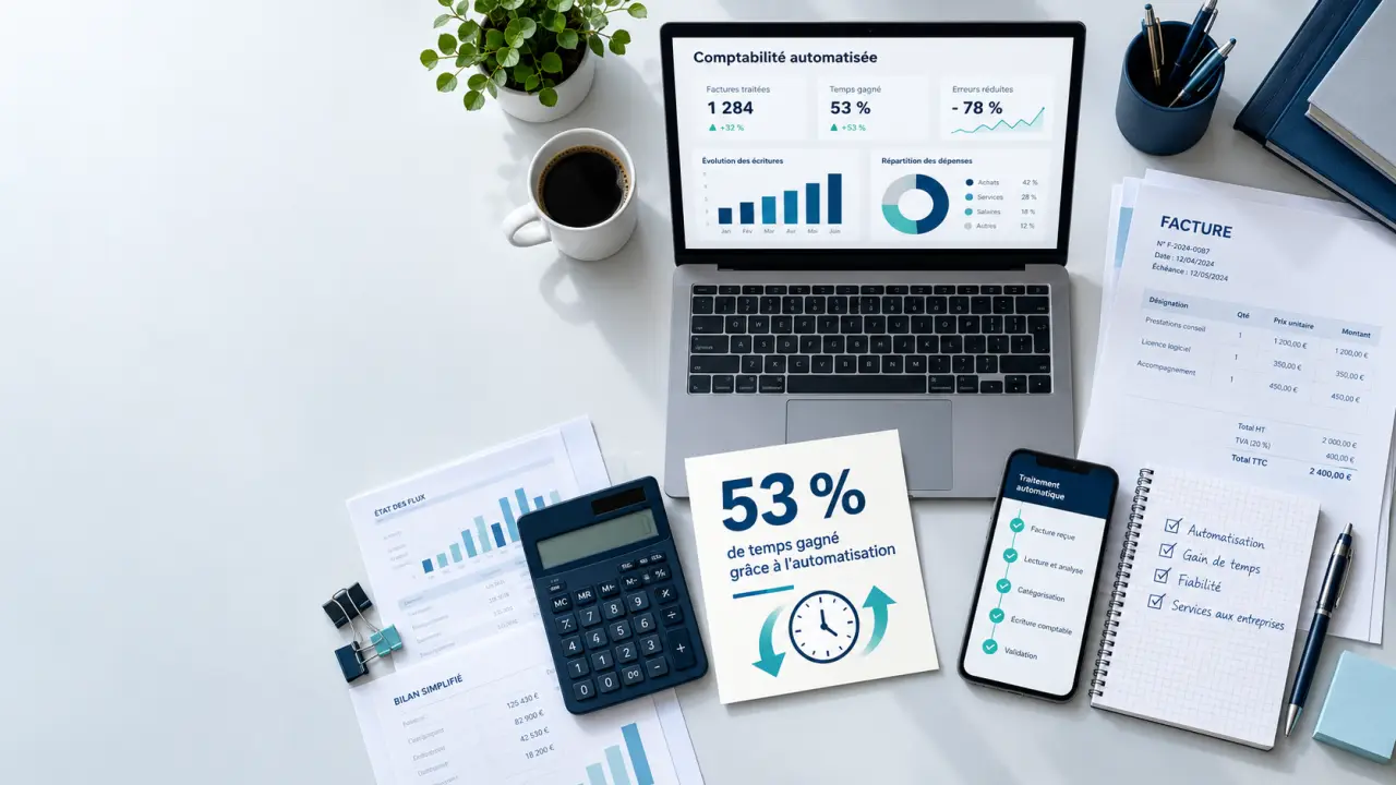 Automatisation comptabilité : 53 % du temps perdu en tâches répétitives, par où commencer ?