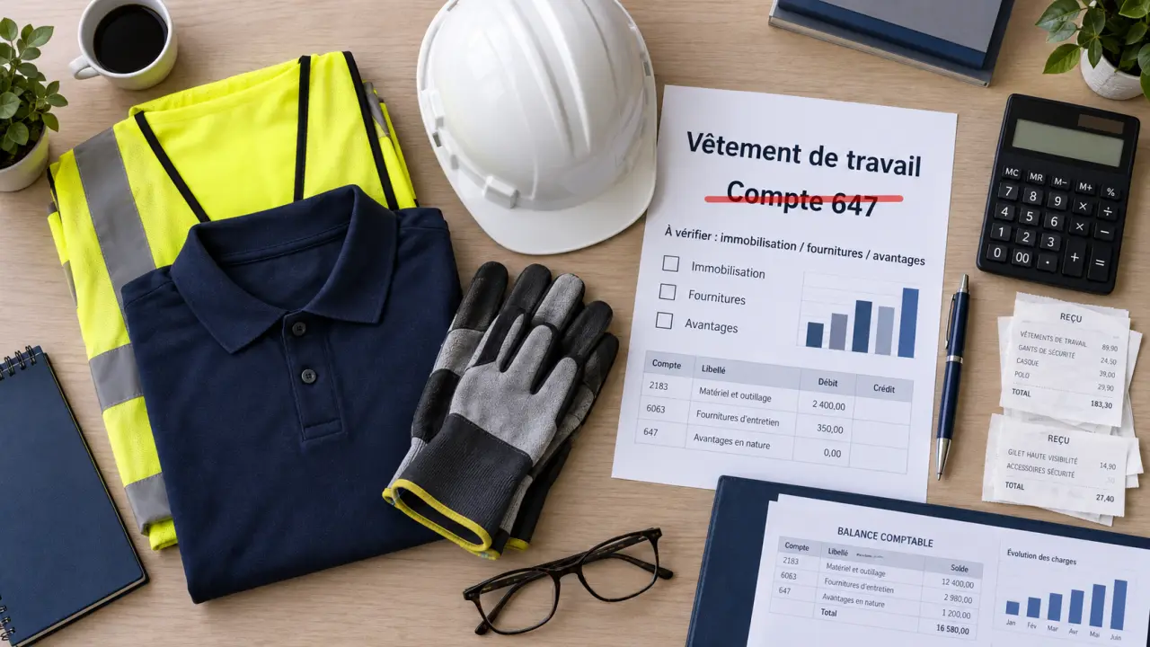 Vêtement de travail et compte comptable : pourquoi le 647 est presque toujours une erreur
